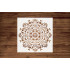 Bliss Mandala Stencil Template - Reusable Laser-Cut Mylar for Walls & Crafts