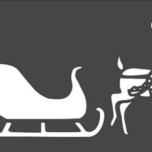 Stencil Reindeer Design, Plastic Reusable