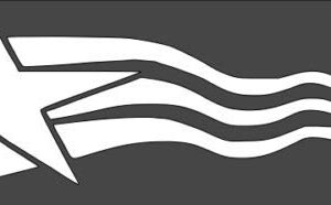 Stencil Flag, Plastic Reusable