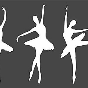 Ballerina Logo Stencil, Reusable & Sturdy, Flexible Clear Plastic, , Ideal for Arts, Crafts, Scrapbooking, Airbrush Painting & Drawing
