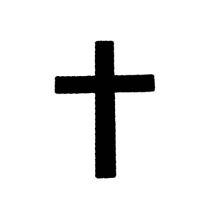 Generic Cross Stencil, 4-Inch, Reusable Plastic, Religious Crafting and Home Decor, DIY Projects, White