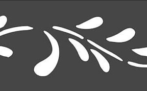 Stencil Leaf Border, Plastic Reusable