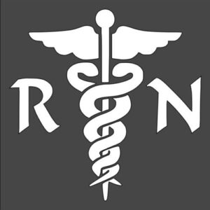 Stencil RN Sign, Plastic Reusable
