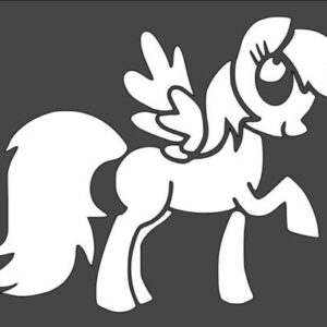 Stencil Pony Anime, Plastic Reusable