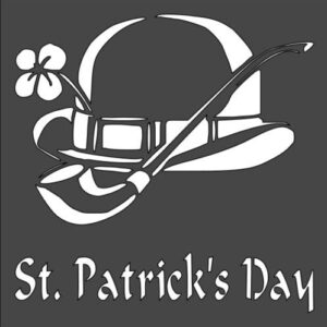 Stencil St.Patrick's Day, Plastic Reusable