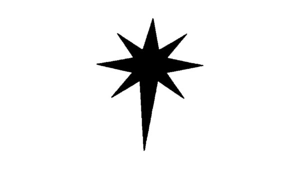 North Star Stencil for Painting, 4-Inch, Reusable Plastic, Navigational Crafting and Home Decor, DIY Celestial Projects