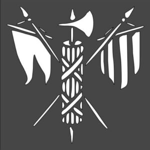 Stencil Viking Sign Flag, Plastic Reusable