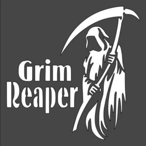 Stencil Grim Reaper, Plastic Reusable