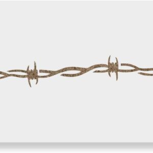Reusable Barbed Wire Stencil Template for DIY Crafts and Walls - Laser-Cut on 12 Mil Food-Safe Mylar Plastic for Limitless Possibilities