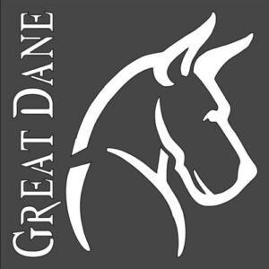 Stencil Dog Dane Sign, Plastic Reusable