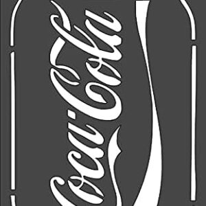 Soda Can Stencil for Creative Crafting - DIY Art & Crafts, Reusable Wall Stencils, Decorative Templates for Drawing, Painting Supplies