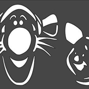 STENCILAIR Winnie The Pooh - Tigger & Piglet Stencil: DIY Crafts Galore - Art Crafts Wall Stencils DIYStencils Decorative Templates Reusable Stencils for Crafts Art Drawing Painting Supplies, White