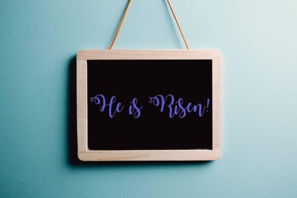 He is Risen! Easter Christian Resurrection Stencil - Custom Design for Religious Crafts and Signs - Image 3