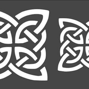 Stencil Celtic Square, Plastic Reusable