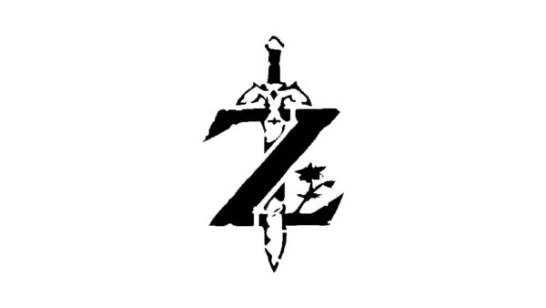Generic Z Sword Stencil, Reusable, Precision-Cut Mylar, 5x8 Inches, Ideal for Gaming-Themed Crafts and Decor, White