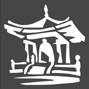 Stencil Pagoda, Plastic Reusable