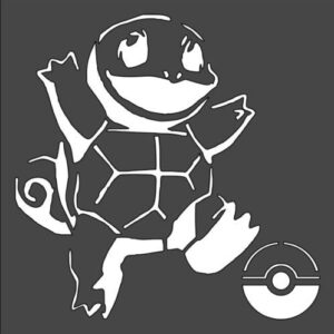 Stencil Turtle Anime, Plastic Reusable
