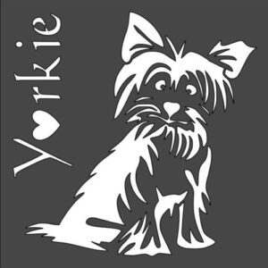 Stencil Shaggy Dog, Plastic Reusable