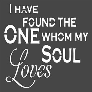Stencil Soul Love, Plastic Reusable