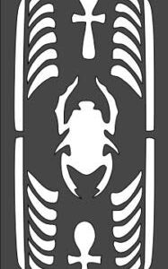 Stencil Egyptian Symbol, Plastic Reusable