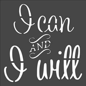 Stencil I Can Sign, Plastic Reusable