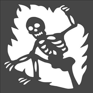 Stencil Skeleton, Plastic Reusable