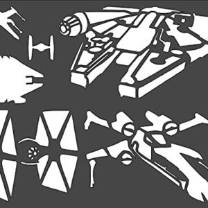 S Wars Stencil Custom Cut - Ideal for Crafts, Arts, Scrapbooking, Painting on Walls, Wood, Glass and Other Reusable Stencil STENCILAIR