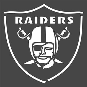 Stencil Raiders Sign, Plastic Reusable