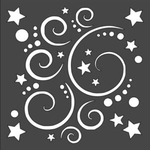 Stencil Star Pattern, Plastic Reusable