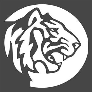 Stencil Tiger Moon, Plastic Reusable
