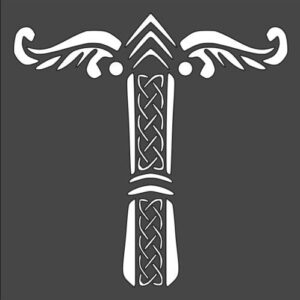 Stencil Celtic Crossbow, Plastic Reusable