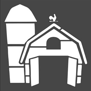 Stencil Farm Sign, Plastic Reusable
