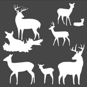 Stencil Deer with Horns Little Deer, Plastic Reusable