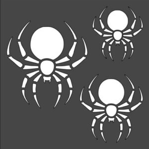 Stencil Spiders, Plastic Reusable