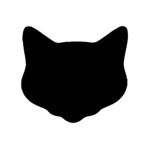 Generic Cat Head Stencil, Reusable Plastic Template, 8 Inch, Durable for Animal-Themed Crafts and Home Decor, White