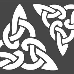 Stencil Celtic Triangle, Plastic Reusable