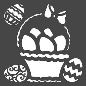 Stencil Easter Basket Design, Plastic Reusable