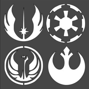 Stencil Stars Cosmos Signs, Plastic Reusable