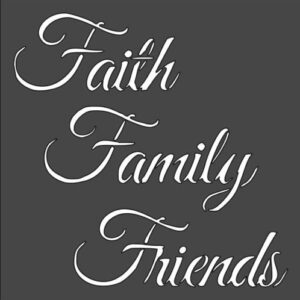 Stencil Faith Design, Plastic Reusable