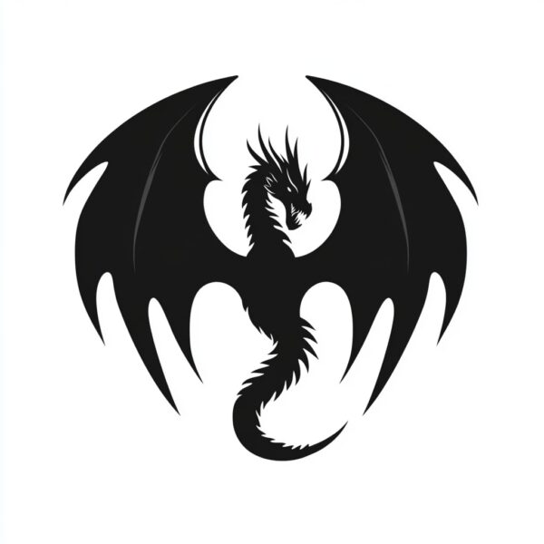 Dark Fantasy Dragon Stencil – Reusable Painting Template for Mythical Art, DIY Crafts, and Home Decor - Image 2
