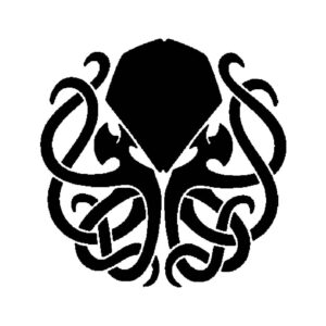 Generic Kraken Octopus Stencil, Reusable Plastic Template, 8x8 Inch, Durable for Nautical Crafts and Home Decor, White