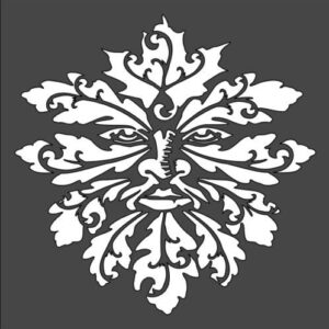 Stencil god of The Forest, Plastic Reusable