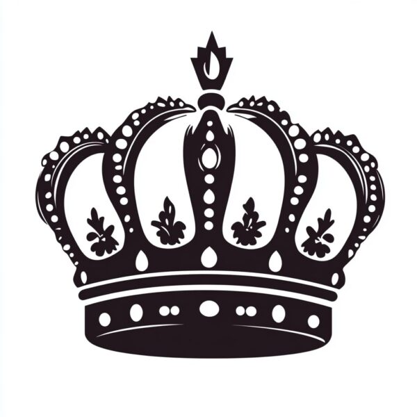 King Crown Reusable Stencil for Painting – DIY Craft Template for Walls, Wood, and Fabric - Image 2