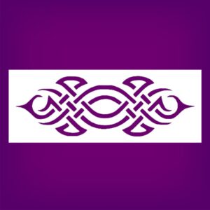 Celtic Line Stencil for Painting, Reusable Plastic, , Ideal for Crafts and Home Decor