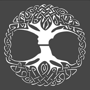 Stencil Celtic Tree Unique Design, Plastic Reusable