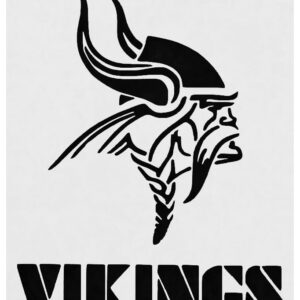 MN Vikings Custom Stencil: Crafting on Various Surfaces - DIY Art Crafts Wall Stencils DIYStencils Decorative Templates Reusable Stencils for Crafts Art Drawing Painting Supplies