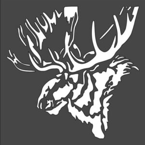 Stencil Big Moose, Plastic Reusable