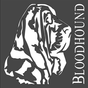 Stencil Bloodhound Dog Sign, Plastic Reusable