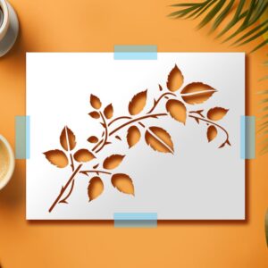 Tree Vine Leaves Stencil for Painting on Wood Reusable Branches Layering Stencil DIY Scrapbook Coloring Decorative