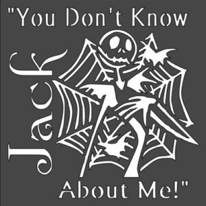 Stencil Spiderweb Skeleton, Plastic Reusable